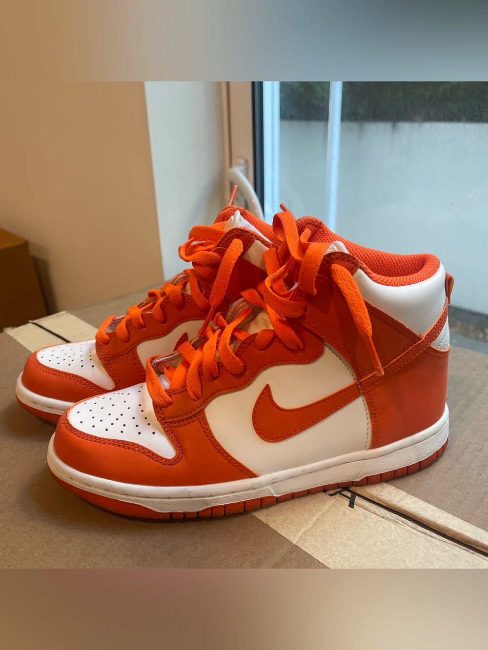 Nike Dunk High Syracuse orange trainers
